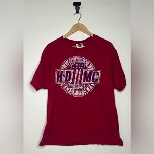 Harley Davidson LARGE Villa Park Illinois Vintage Moto T Shirt